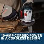 Bosch GWS18V-11PSN 18V Brushless 4-1/2 – 5 In. Angle Grinder with No Lock-On Paddle Switch (Tool Only)