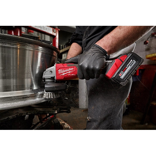 Milwaukee M18 FUEL 4-1/2" / 5" Variable Speed Braking Grinder, Slide Switch Lock-On | 2889-20