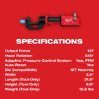 M18™ FORCE LOGIC™ 12T Linear Crimper