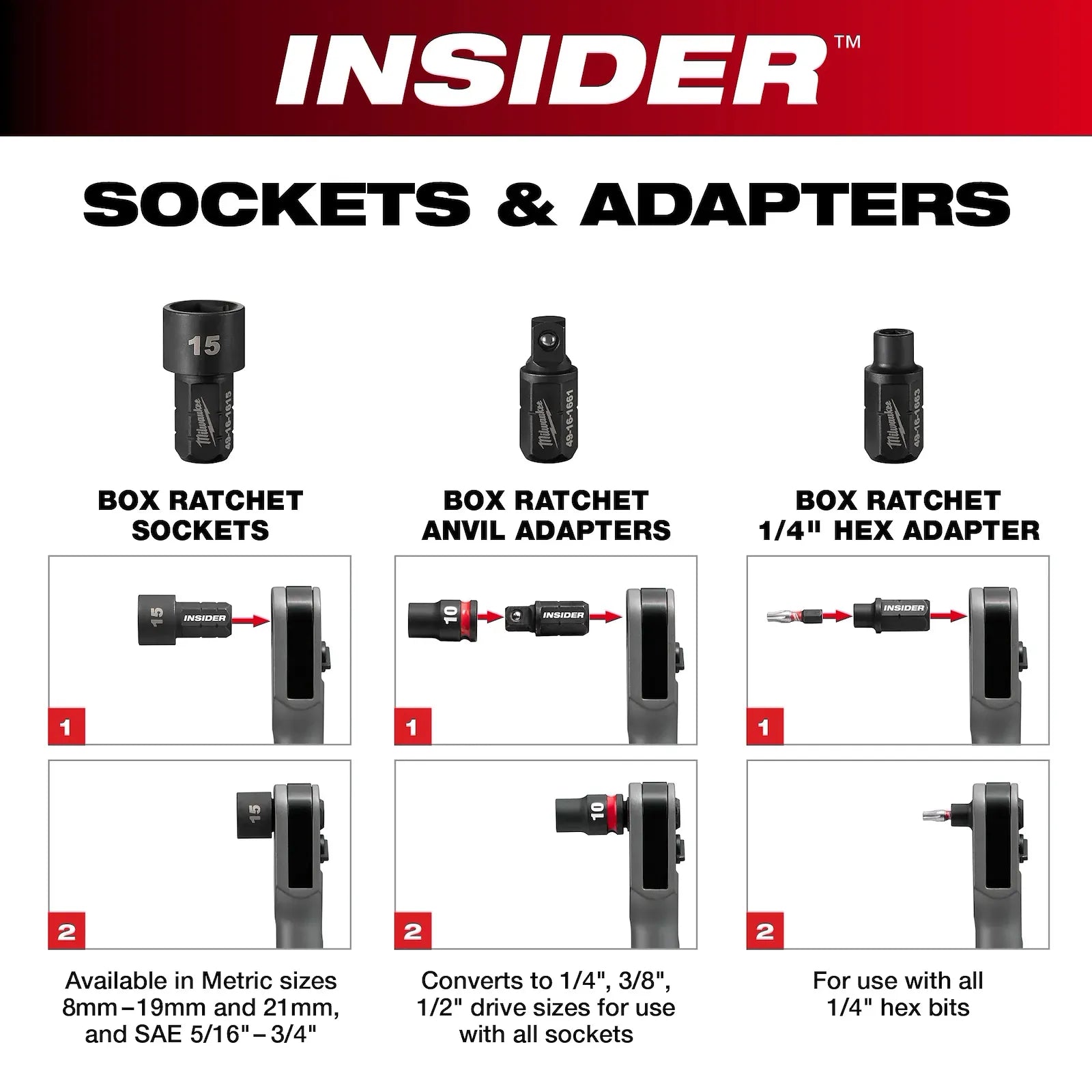 M12 FUEL™ INSIDER™ Extended Reach Box Ratchet