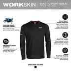 Milwaukee WORKSKIN Crew Neck Baselayer – Configuration Options