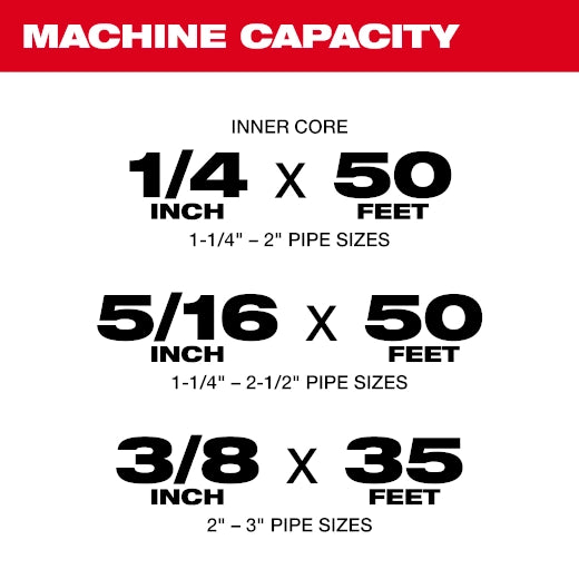 M18 FUEL™ Drain Snake w/ CABLE DRIVE™ with 5/16” Cable