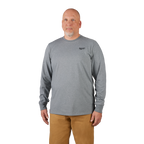 Milwaukee FREEFLEX Hybrid Work Tee - Long Sleeve - Gray