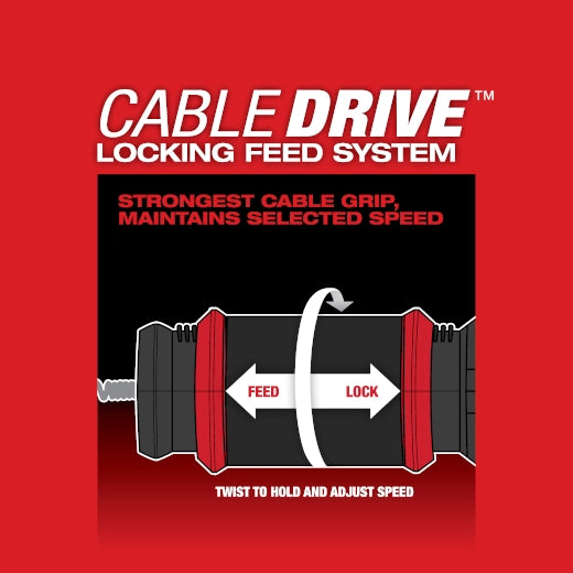 M18 FUEL™ Drain Snake w/ CABLE DRIVE™ with 5/16” Cable