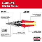 Milwaukee Straight Cutting Aviation Snips | 48-22-4560