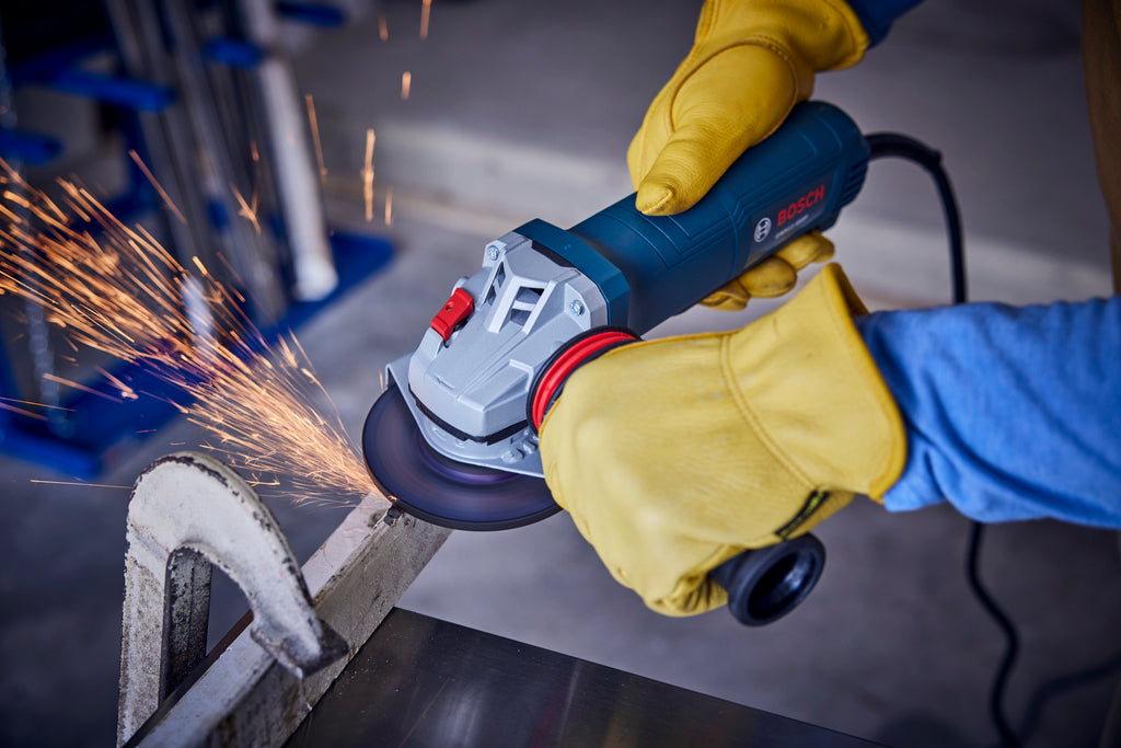 Bosch GWS11-450P 4 ½ In. Ergonomic Angle Grinder with Lock-On Paddle Switch