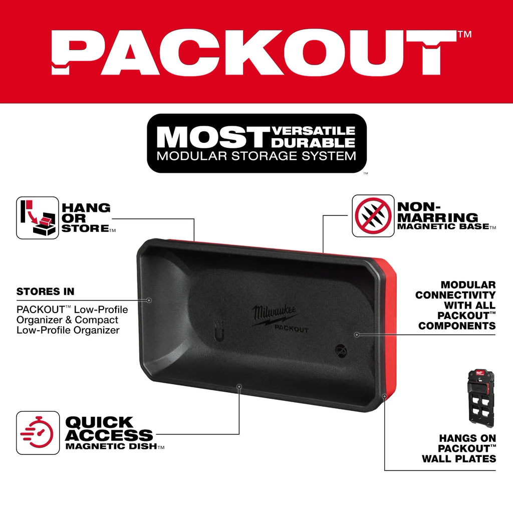 Milwaukee PACKOUT Large Magnetic Bin | 48-22-8071