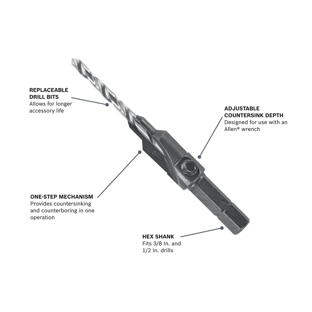Bosch SP510 #10 Hex Shank Screw Pilot Bit