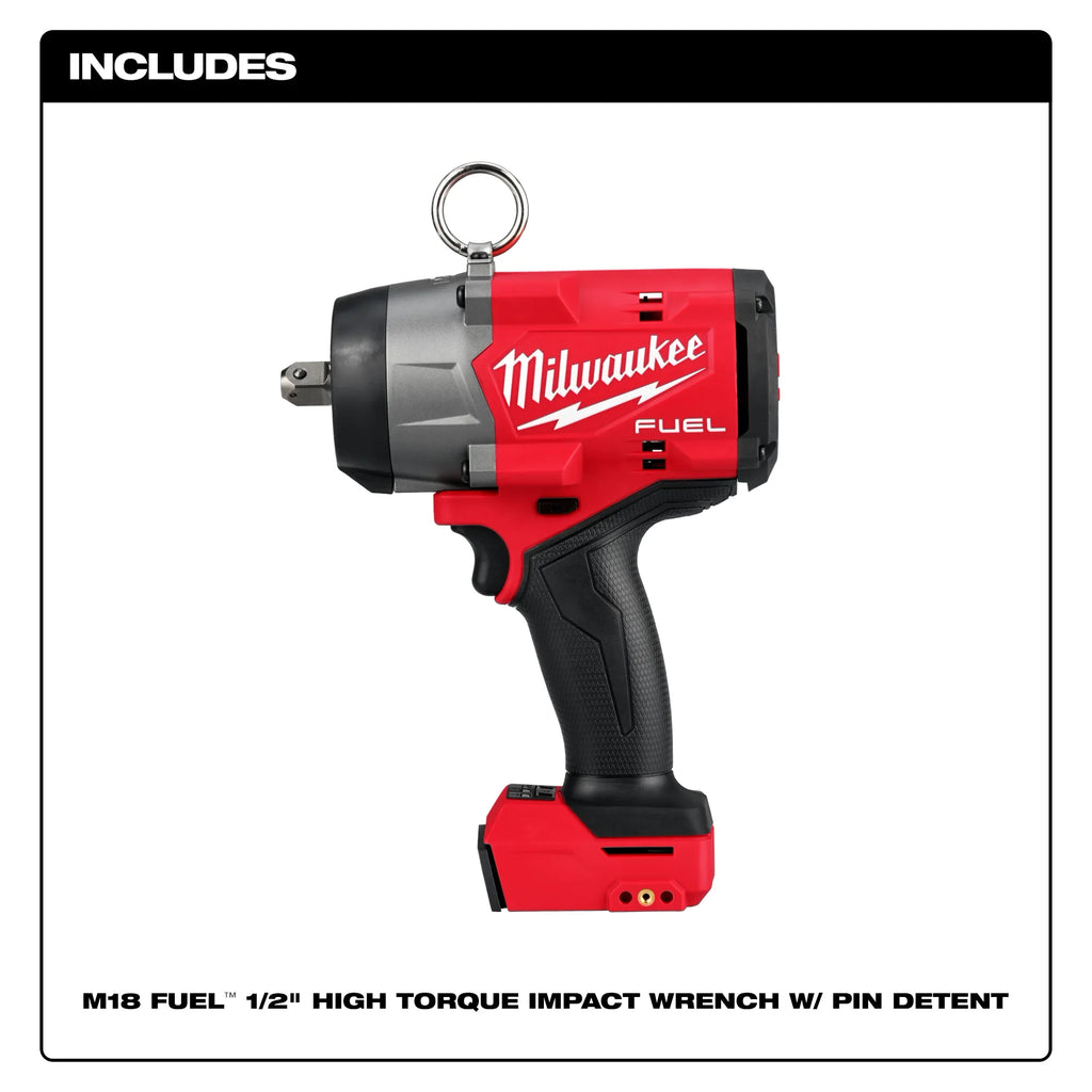 Milwaukee M18 FUEL 1/2" High Torque Impact Wrench with Pin Detent – Configuration Options