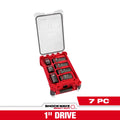 Milwaukee SHOCKWAVE Impact Duty 1” Drive 7-Piece MM & SAE Wheel Service Socket PACKOUT Set | 49-66-7840