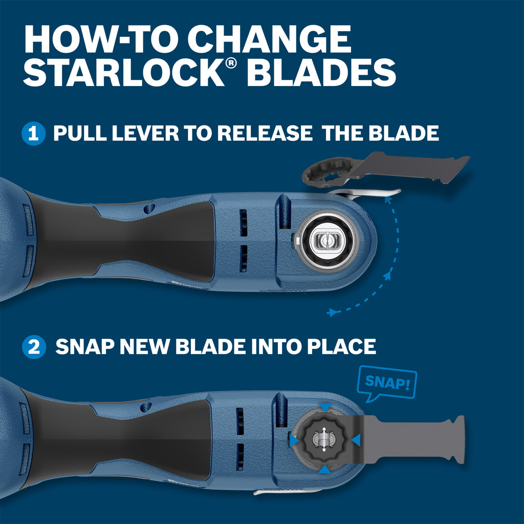 Bosch OSL312 3-1/2 In. Starlock Oscillating Multi Tool High-Carbon Steel Segmented Saw Blade
