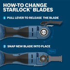 Bosch OSM314K 3-1/4 In. StarlockMax Oscillating Multi Tool Sealant Knife