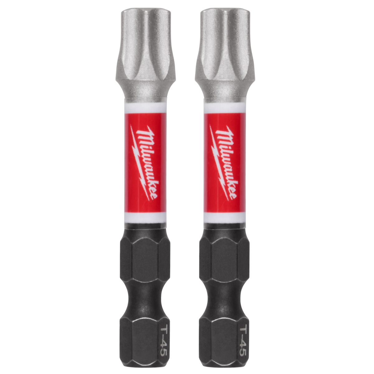 Milwaukee SHOCKWAVE Impact Duty 2" T45 Impact Bits 2Pk | 48-32-6000