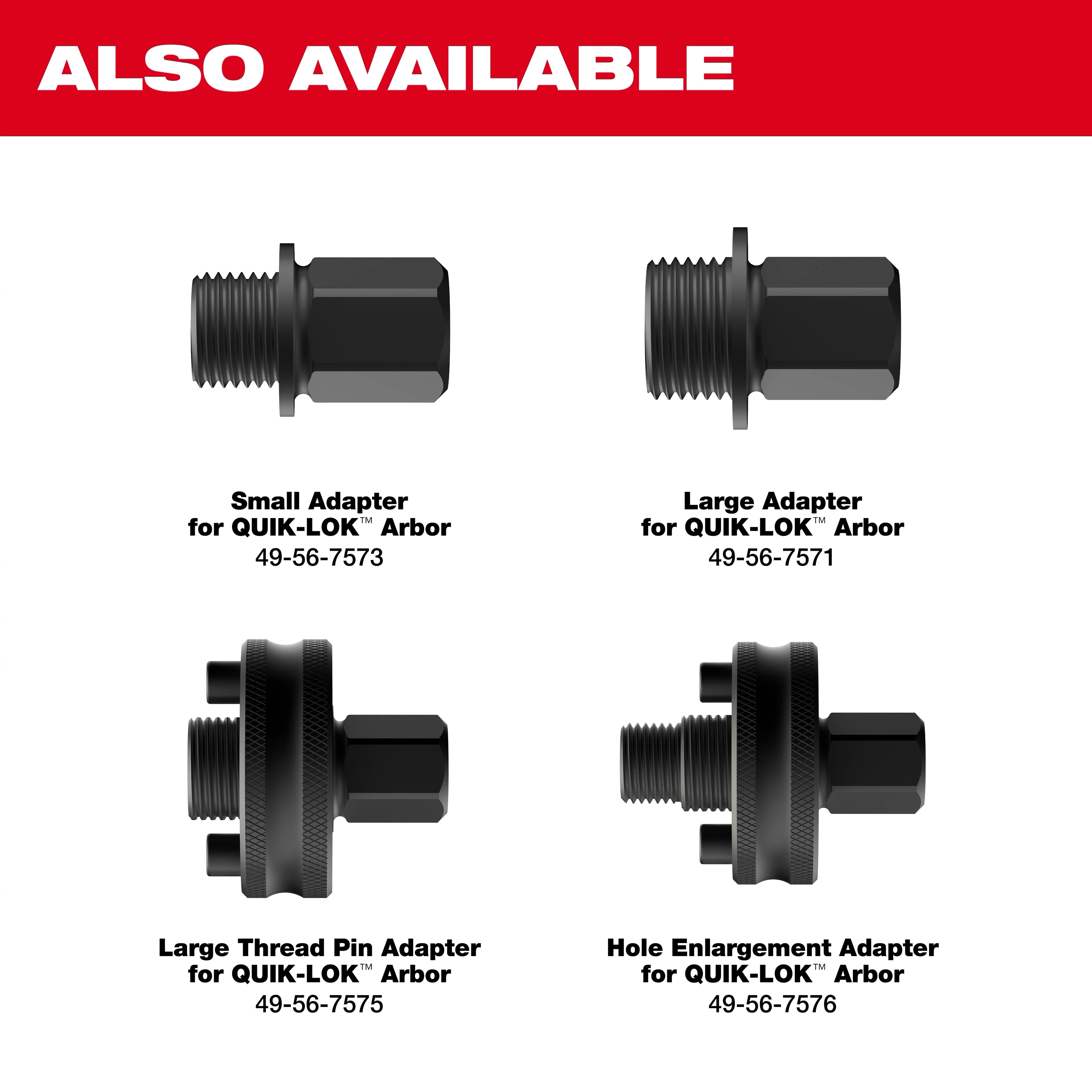 5PC QUIK-LOK™ Arbor Set