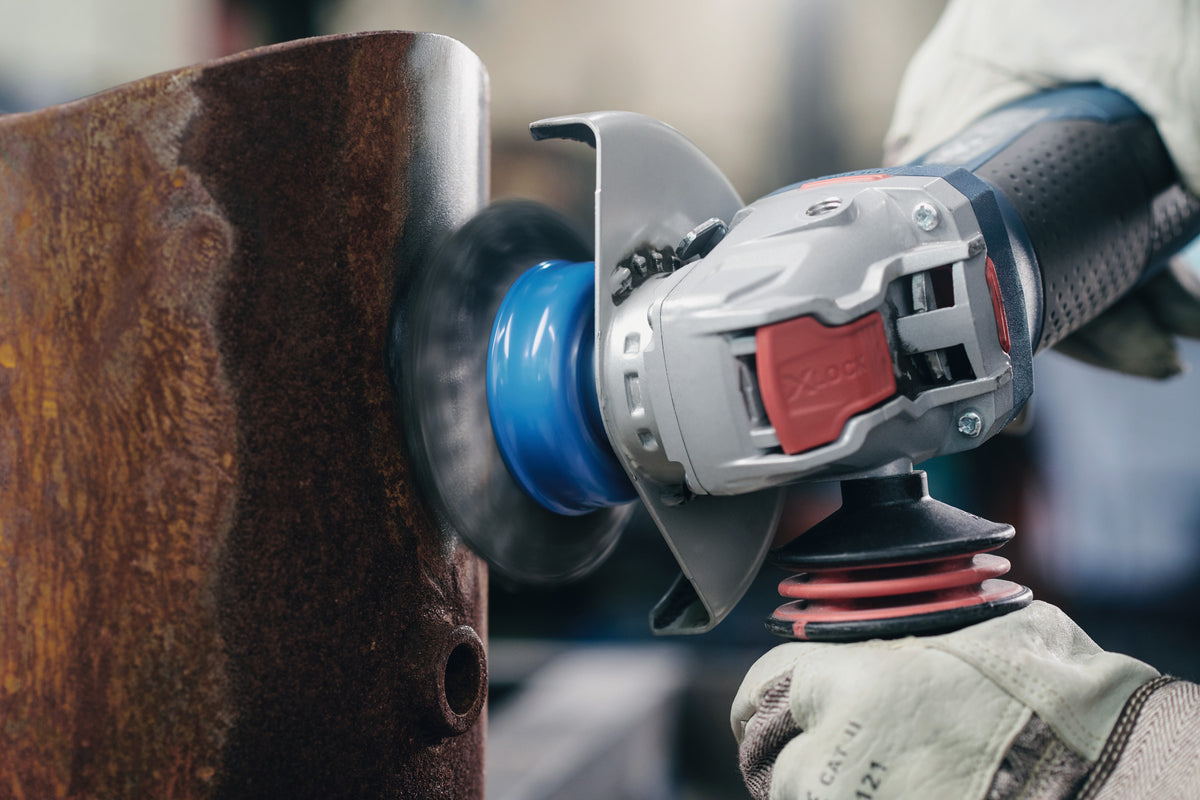 Bosch WBX328 3 In. Wheel Dia. X-LOCK Arbor Carbon Steel Knotted Wire Single Row Cup Brush