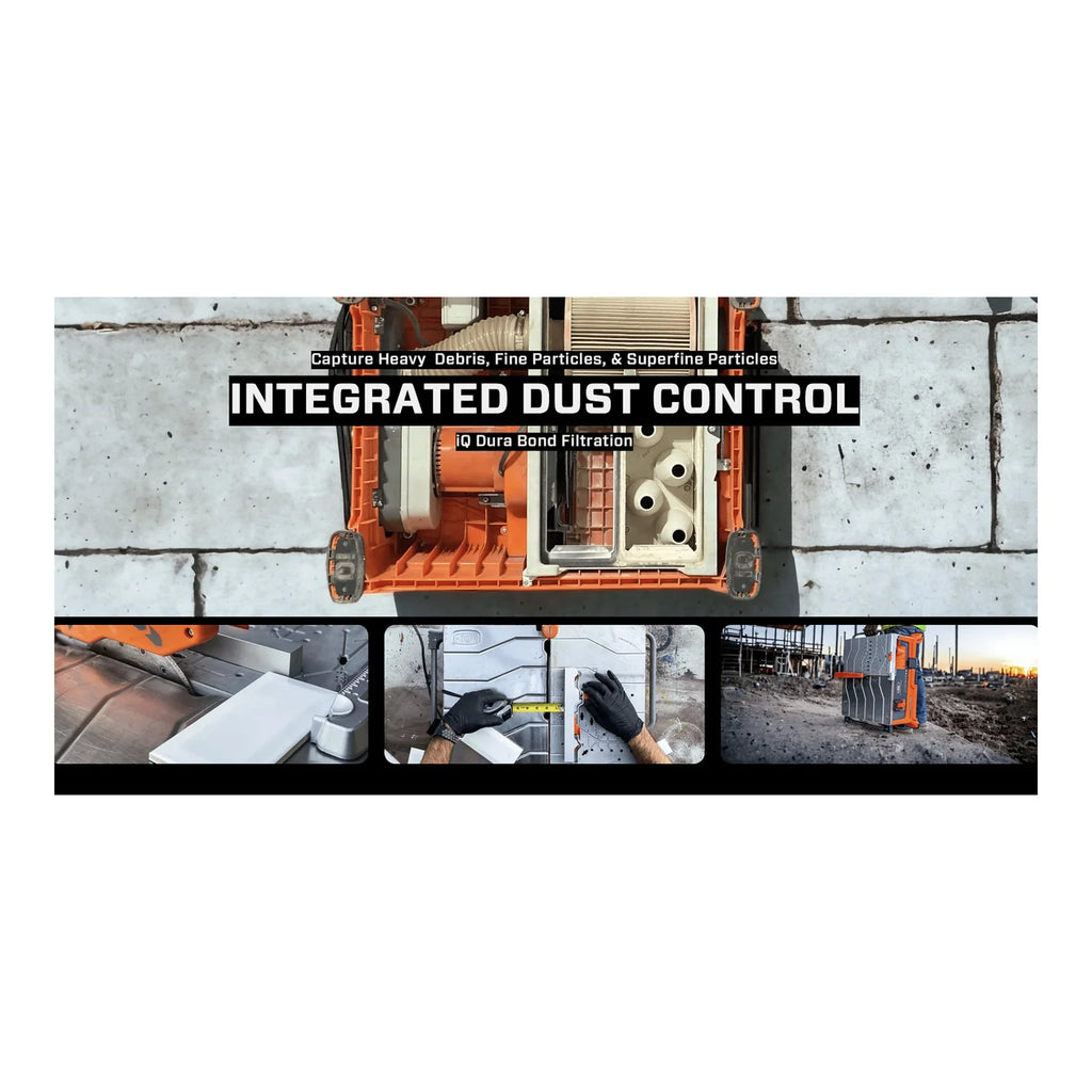 iQ228 CYCLONE 7" Dry Cut Tile Saw With Integrated Dust Control System