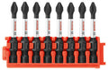 Bosch CCSPH2208 8 pc. Impact Tough Phillips P2 2 In. Power Bits with Clip for Custom Case System