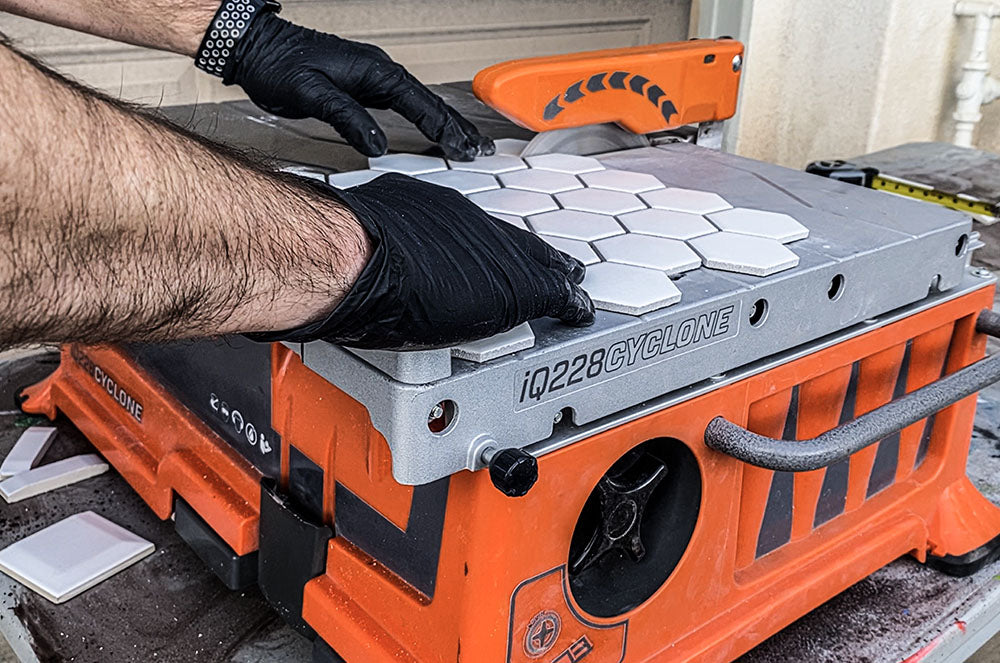 iQ228 CYCLONE 7" Dry Cut Tile Saw With Integrated Dust Control System