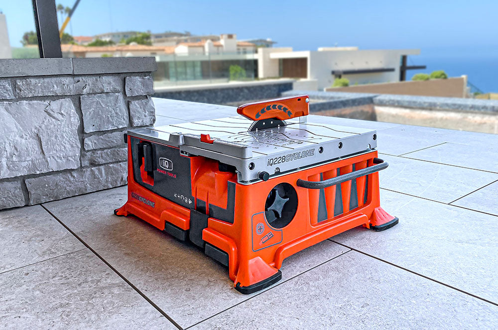 iQ228 CYCLONE 7" Dry Cut Tile Saw With Integrated Dust Control System