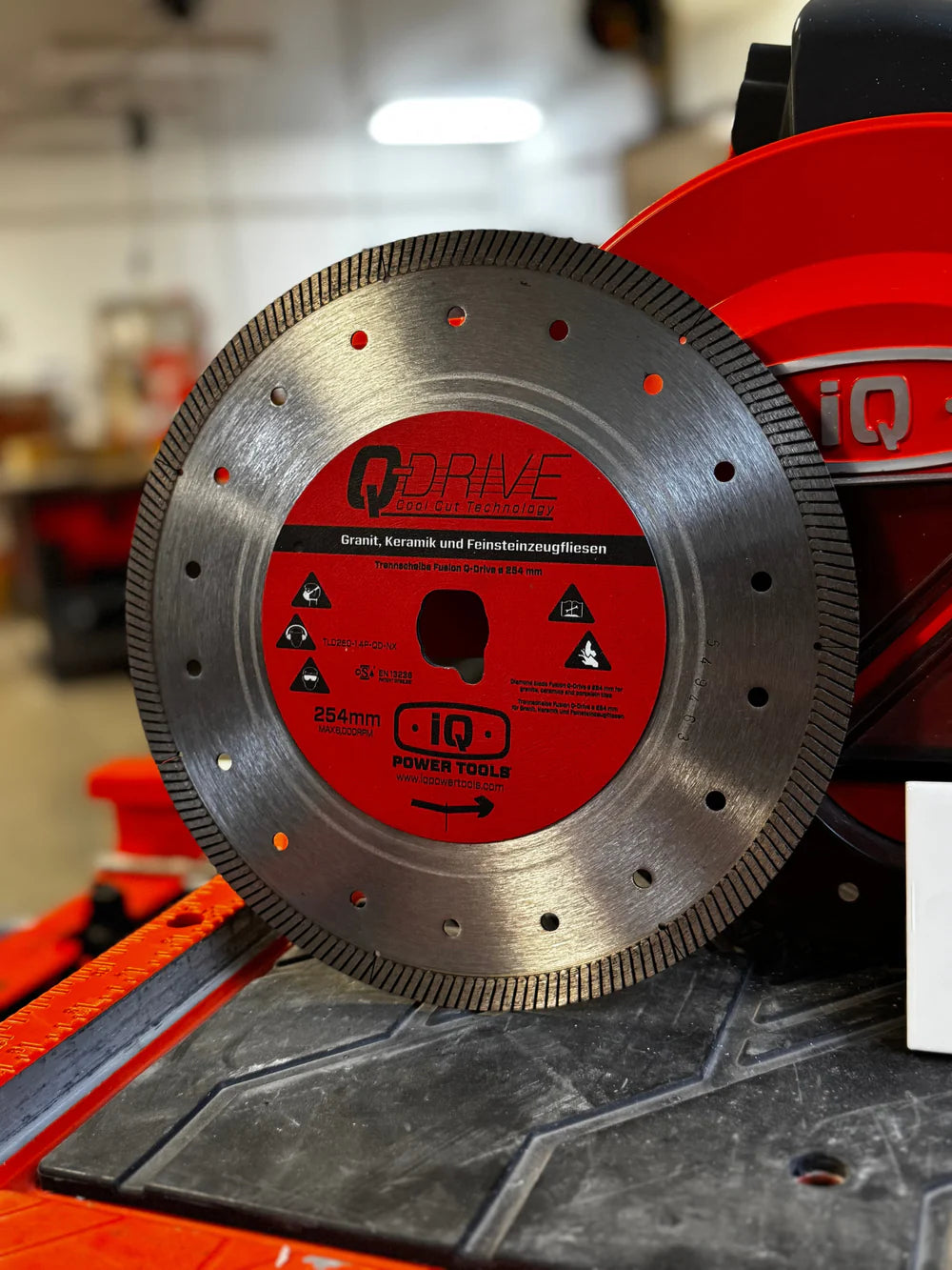 10" Q-Drive Tile Blade, Finishing Touch, for iQTS244® and iQ252® Series