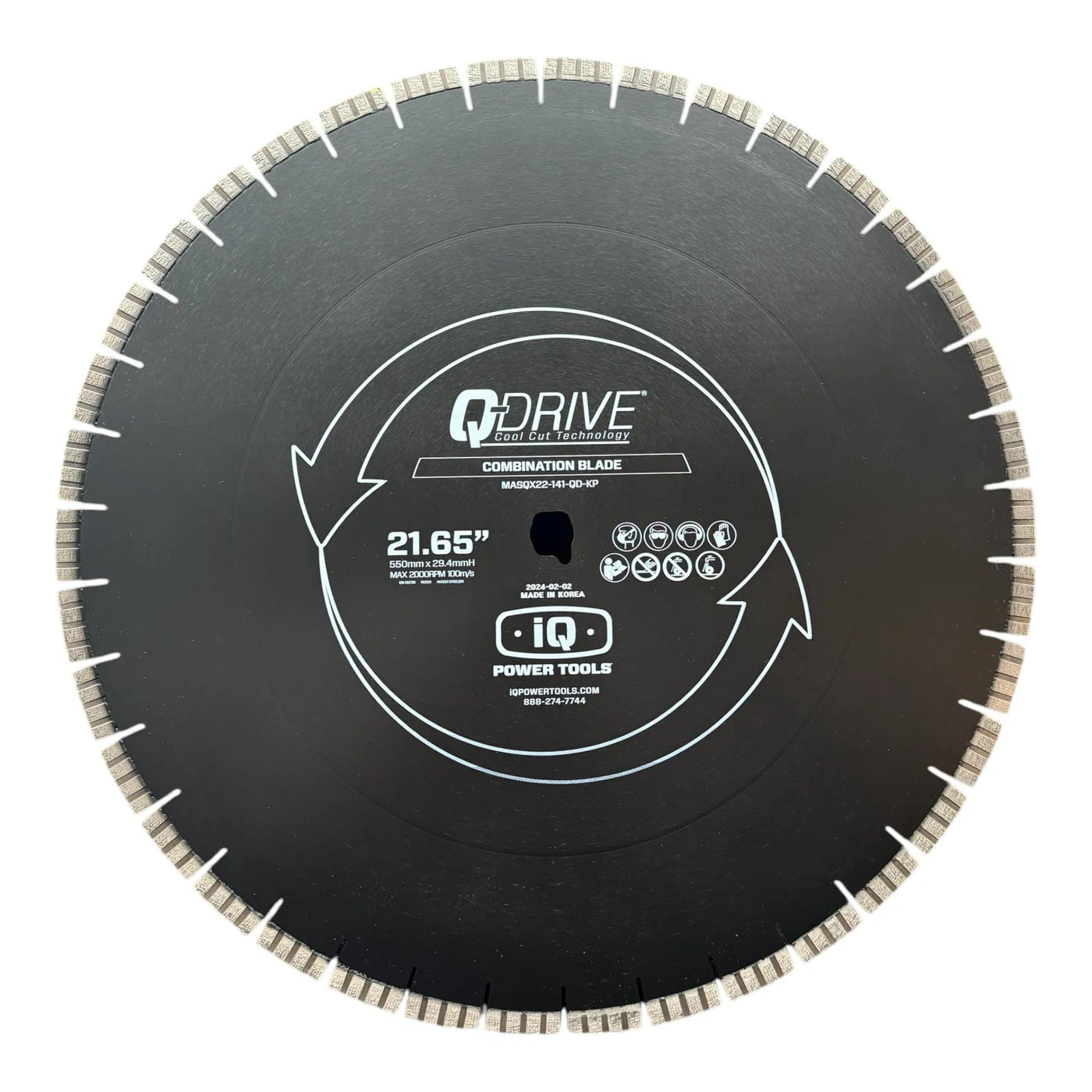 21.65" Q-Drive Arrayed Segmented Medium Soft Combination Blade