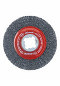 Bosch WBX418 4-1/2 In. Wheel Dia. X-LOCK Arbor Tempered Steel Crimped Wire Wheel