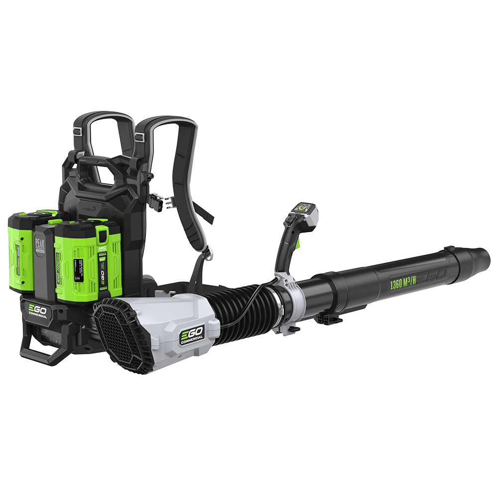 EGO Power+ LBPX8006-2 Commercial 800 CFM Backpack Blower with 2 x 10.0Ah Battery and Dual Port Charger