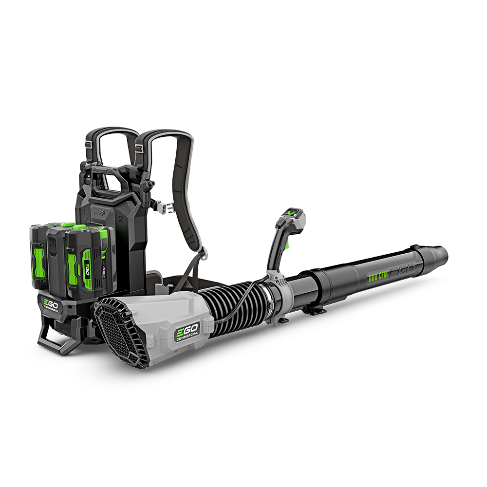 EGO Power+ LBPX8006-2 Commercial 800 CFM Backpack Blower with 2 x 10.0Ah Battery and Dual Port Charger