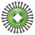Bosch WBX409 4-1/2 In. Wheel Dia. X-LOCK Arbor Stainless Steel Stringer Bead Knotted Wire Wheel