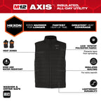 Milwaukee M12 Heated AXIS Vest – Configuration Options