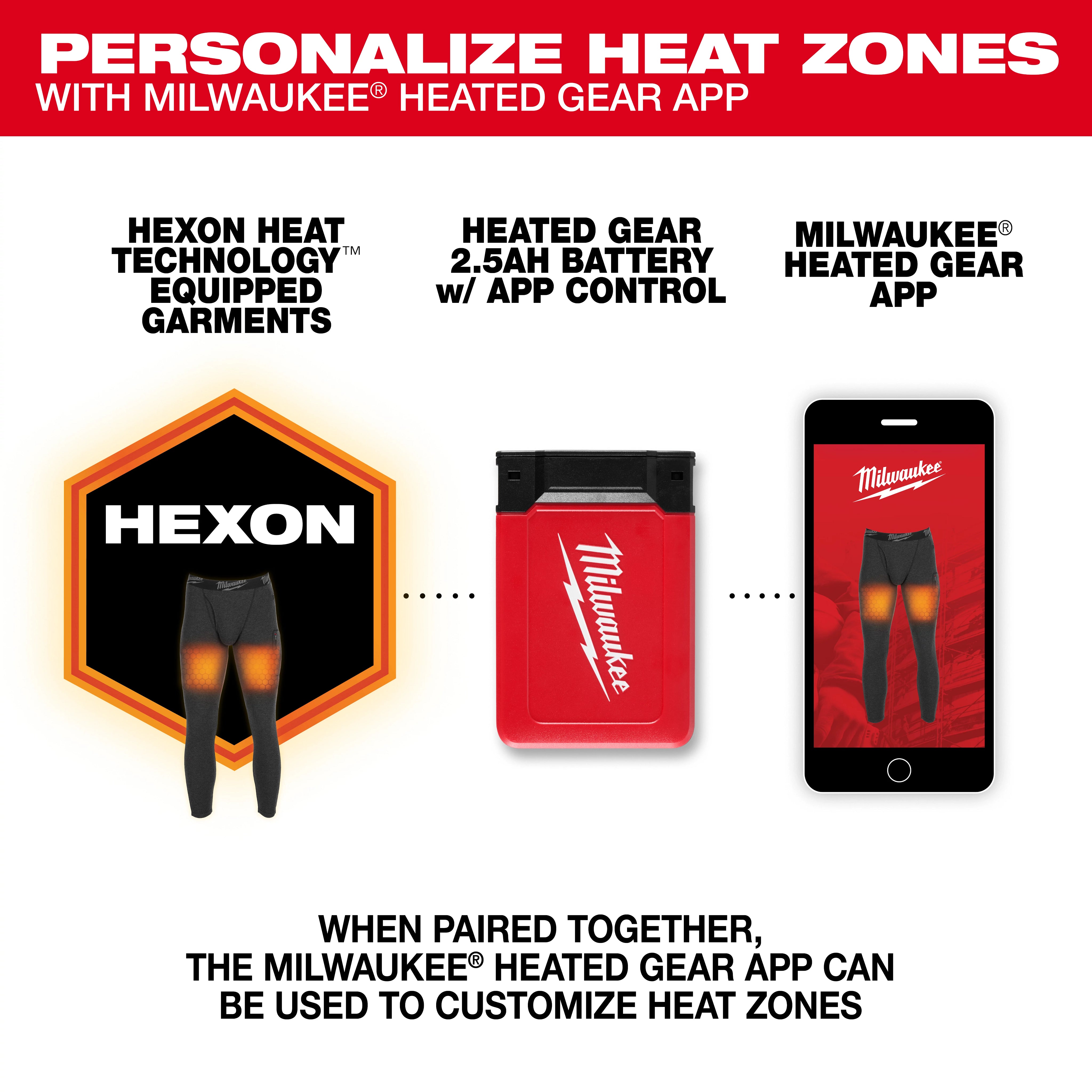Milwaukee® Heated Merino Wool Baselayer Pants