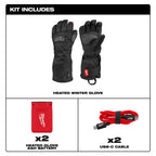 Milwaukee Heated Winter Gloves - Black – Configuration Options