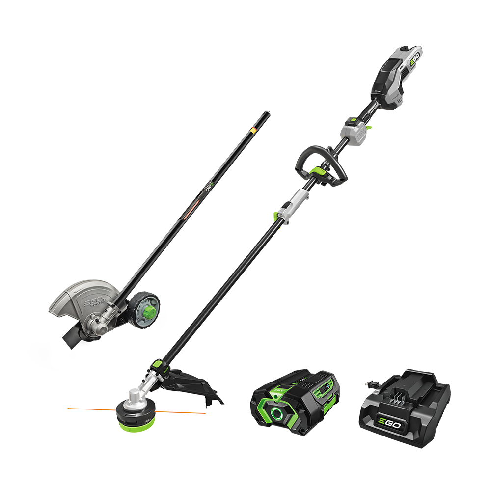 Multi-Head Combo Kit; 16” Carbon Fiber String Trimmer with POWERLOAD™, Carbon Fiber Edger, and 56V Power Head with 4.0Ah Battery and 320W Charger