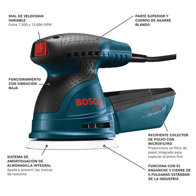 Bosch ROS20VSC 5 In. Palm Random Orbit Sander/Polisher