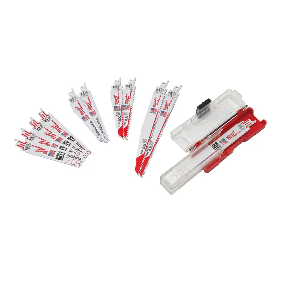 SAWZALL Demolition Wood and Metal Cutting Bi-Metal Reciprocating Blade Set (12 Piece)