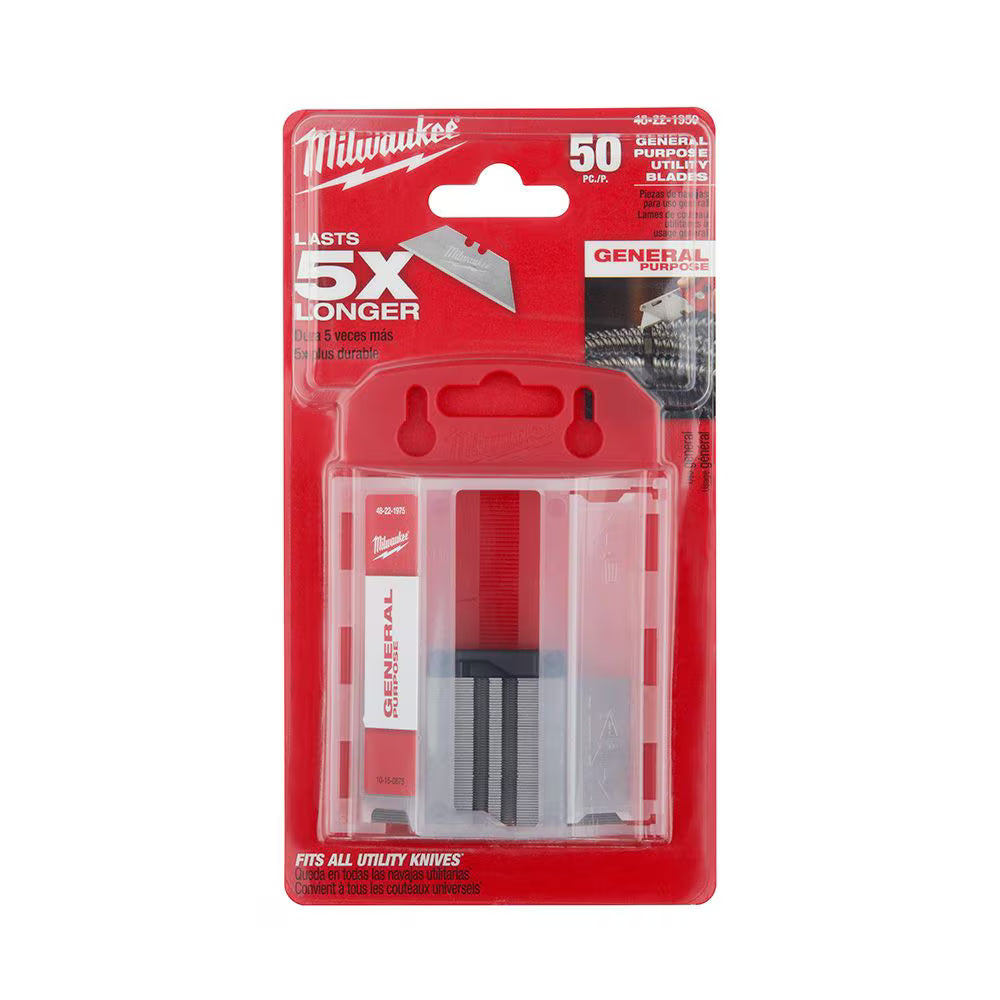 50 PC General Purpose Utility Blades w/ Dispenser