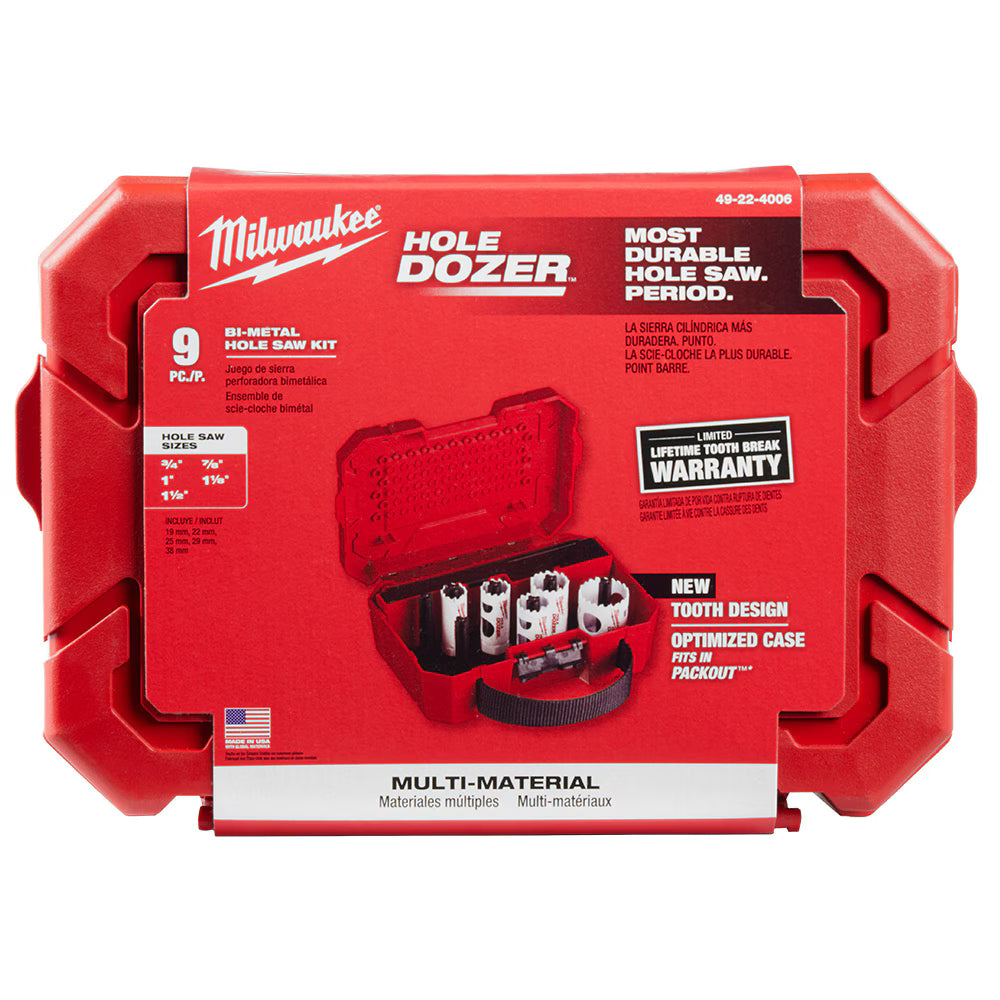 9PC HOLE DOZER™ General-Purpose Hole Saw Kit