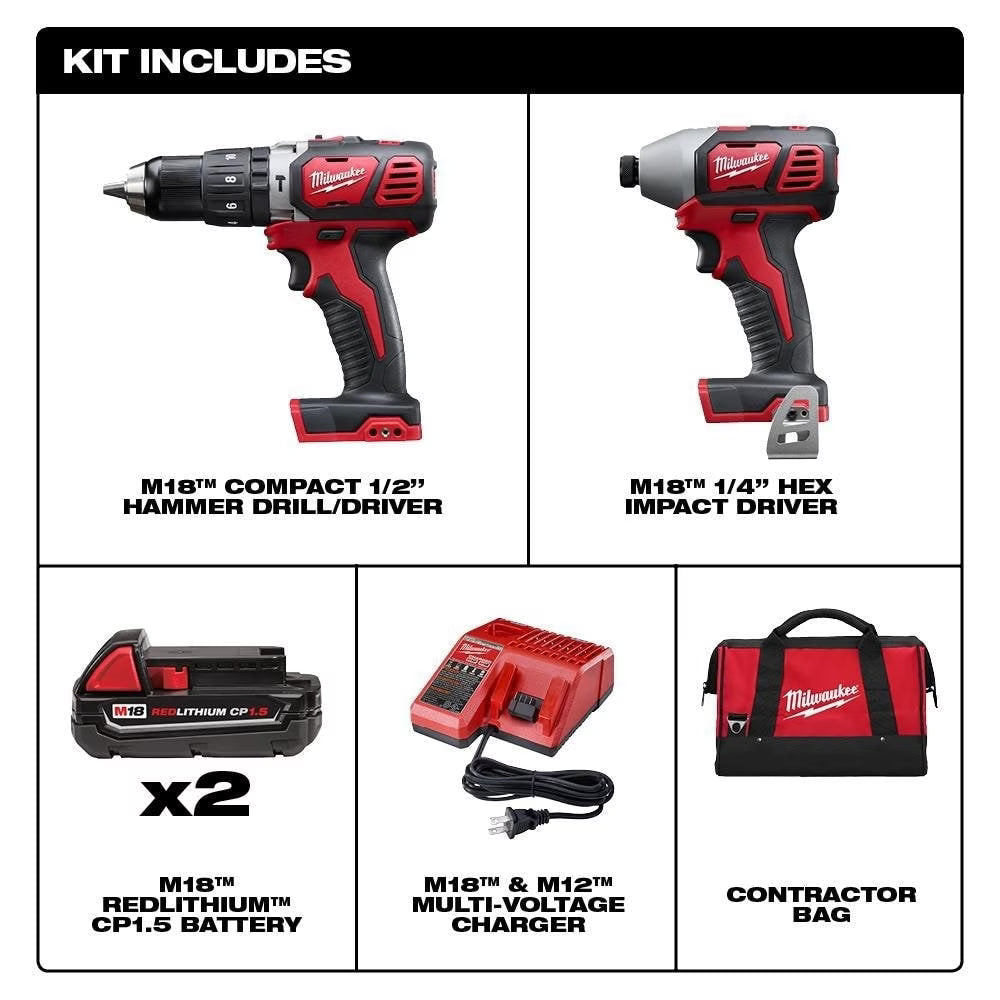 M18™ Cordless LITHIUM-ION 2-Tool Combo Kit