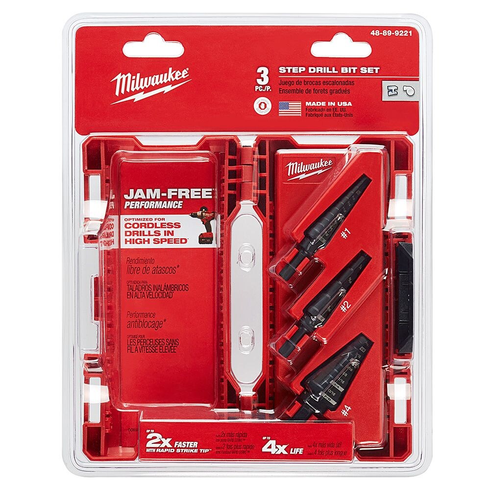 Step Drill Bit Set - 3PC