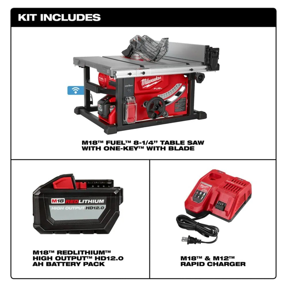 M18 FUEL™ 8-1/4" Table Saw w/ ONE-KEY™