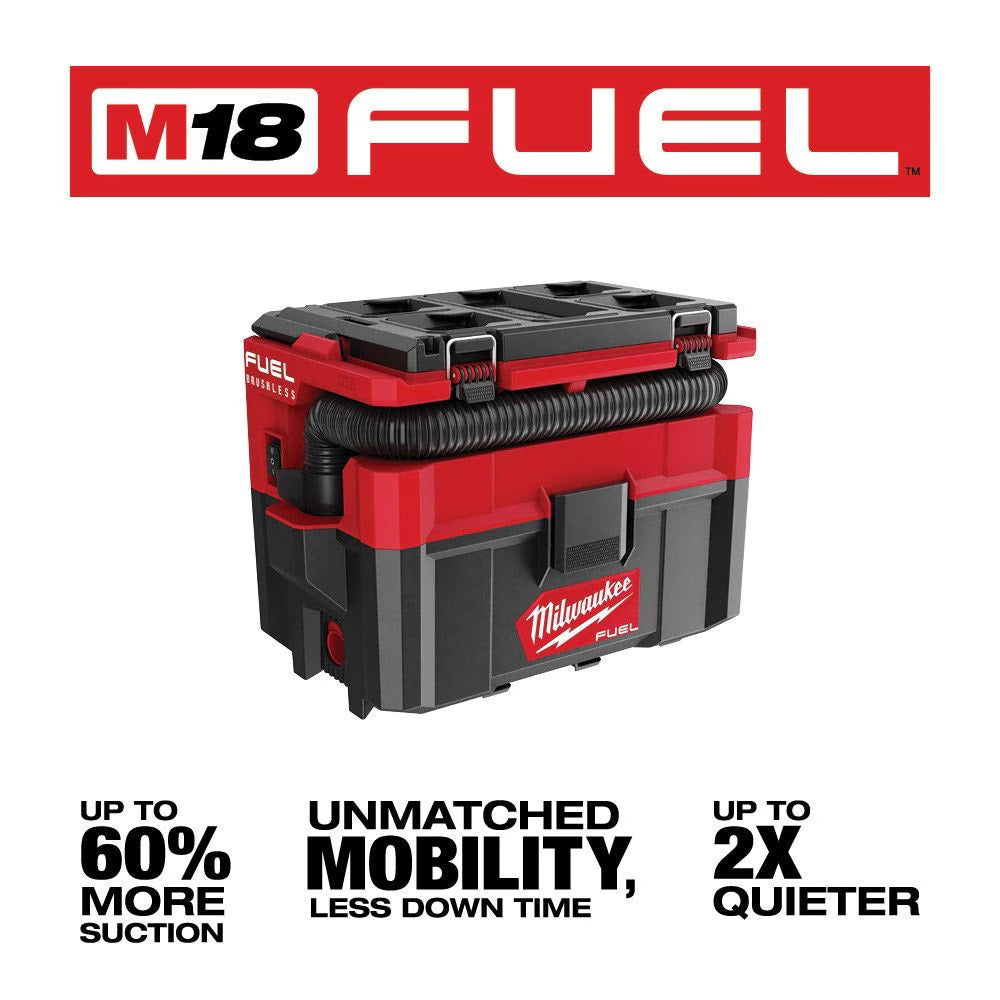 M18 FUEL™ 2.5 Gallon Wet/Dry Vacuum w/ PACKOUT™ Compatibility