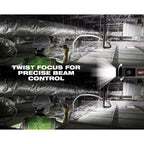 REDLITHIUM™ USB 1100L Twist Focus Flashlight