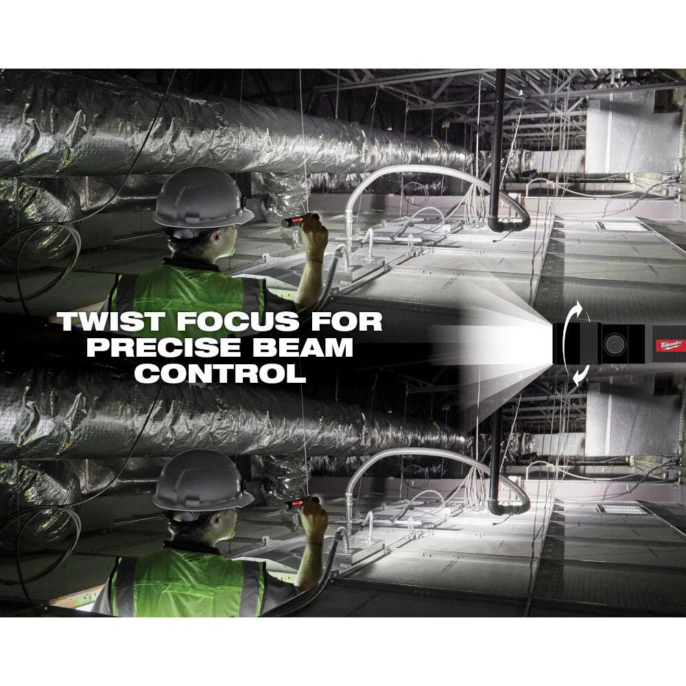 REDLITHIUM™ USB 1100L Twist Focus Flashlight