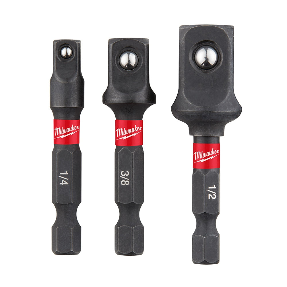 SHOCKWAVE Impact Duty 1/4 -inch Hex Shank Socket Adapter Set (3-Piece)