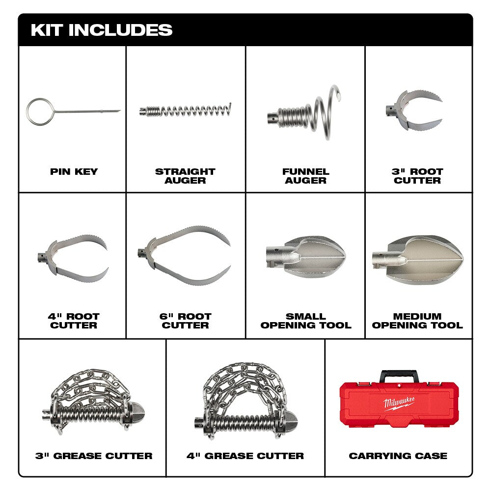 Head Attachment Kit For 5/8" & 3/4" Drum Cable