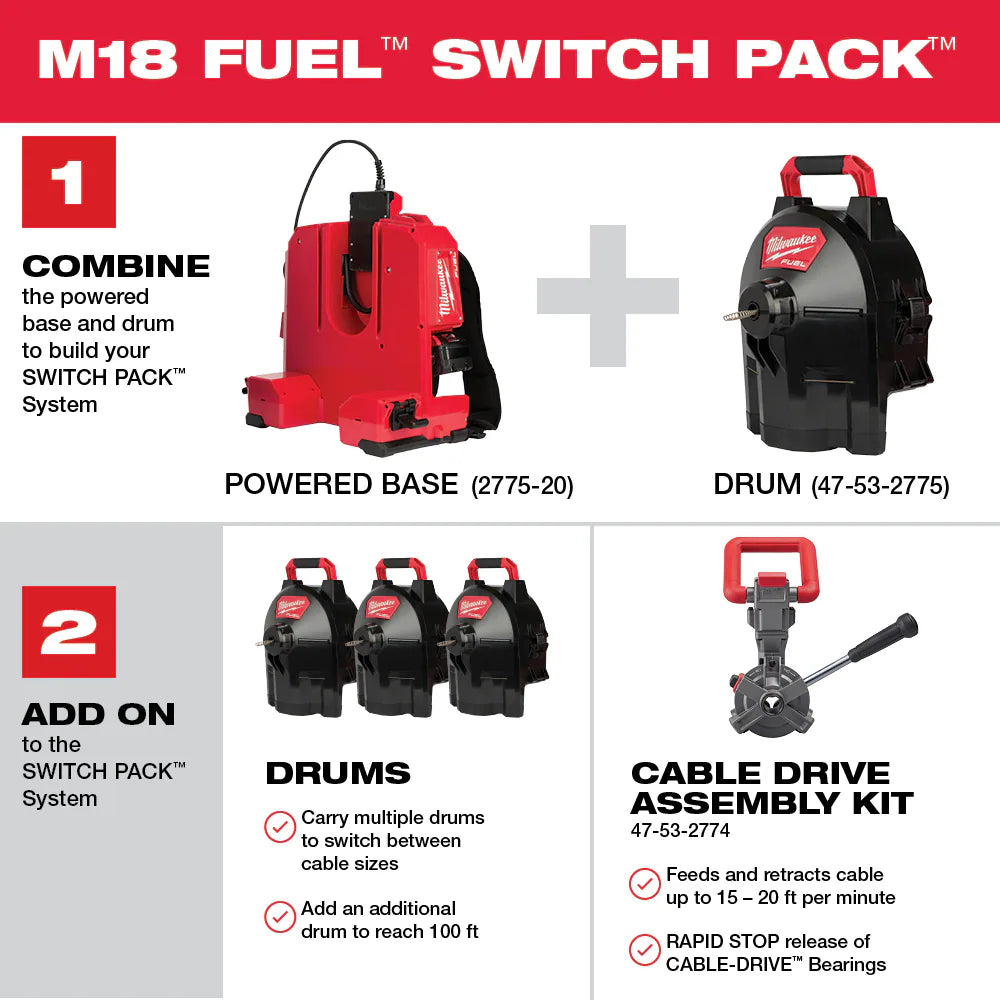 SWITCH PACK™ Drum w/ Anchor Cable