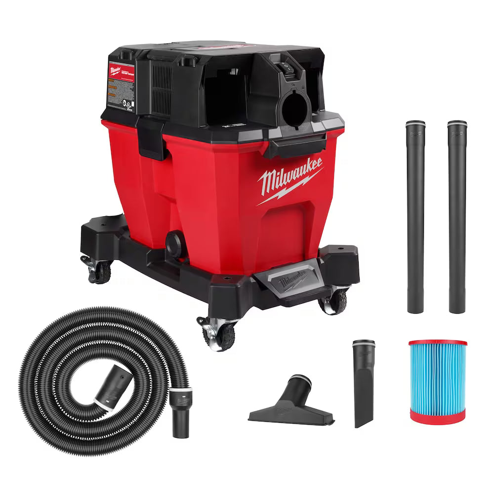 Milwaukee M18 FUEL 9 Gallon Dual-Battery Wet/Dry Vacuum – Configuration Options