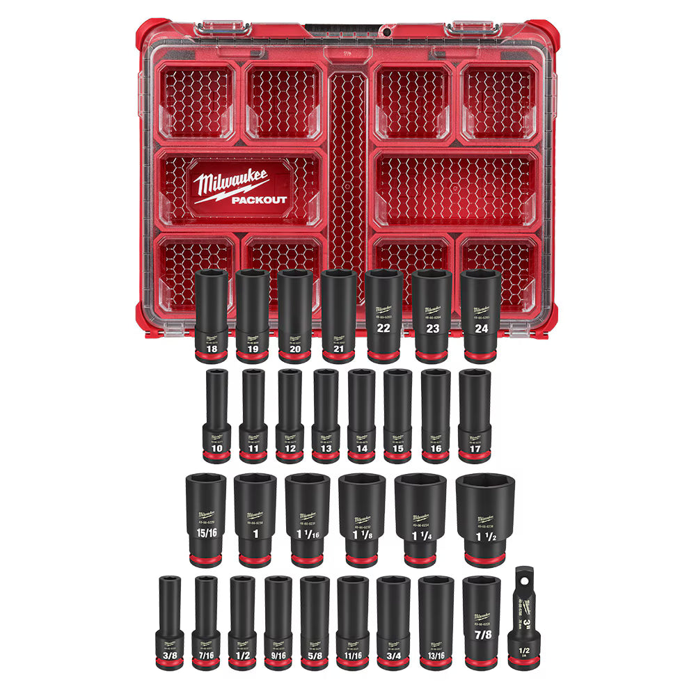 49-66-6806 31-piece 1/2-inch drive PACKOUT impact socket set