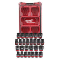 Milwaukee SHOCKWAVE Impact Duty Socket 1/2” Dr 27-Piece MM & SAE PACKOUT Set | 49-66-6804