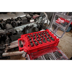 Milwaukee SHOCKWAVE Impact Duty Socket 1/2” Dr 27-Piece MM & SAE PACKOUT Set | 49-66-6804